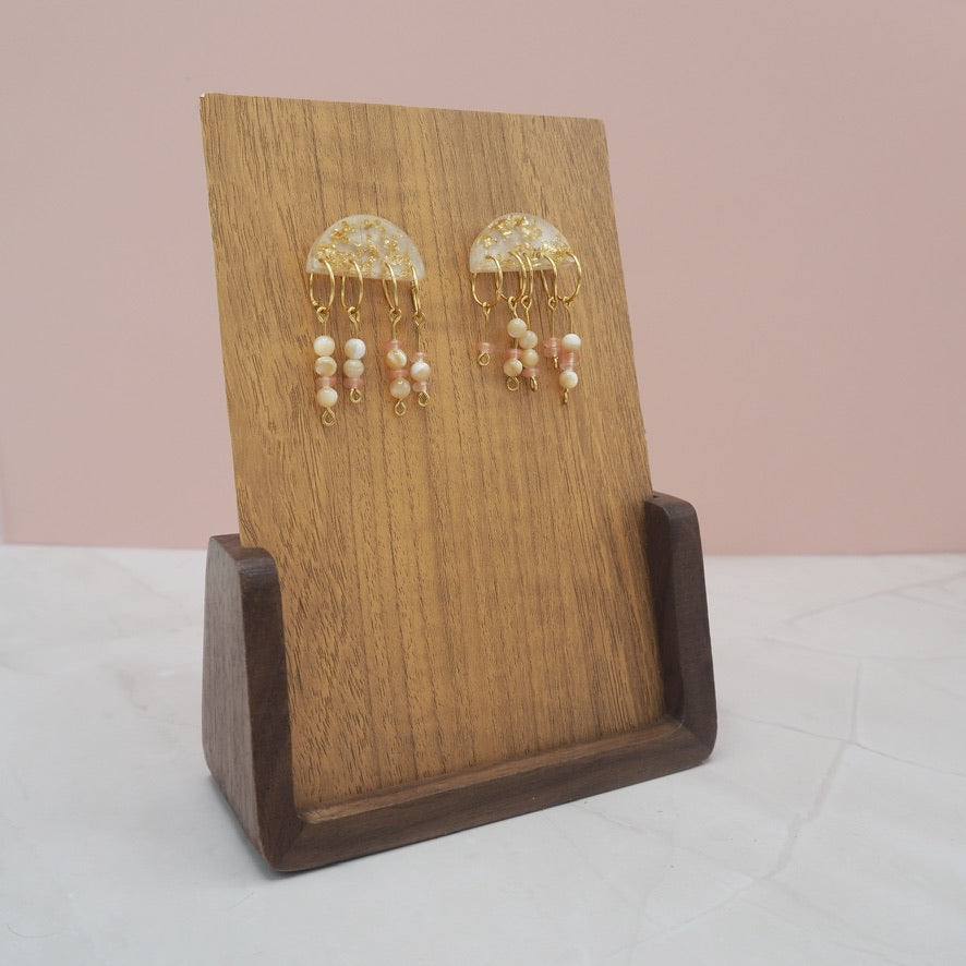 "Fuck Trump" Morse Code Resin Earrings