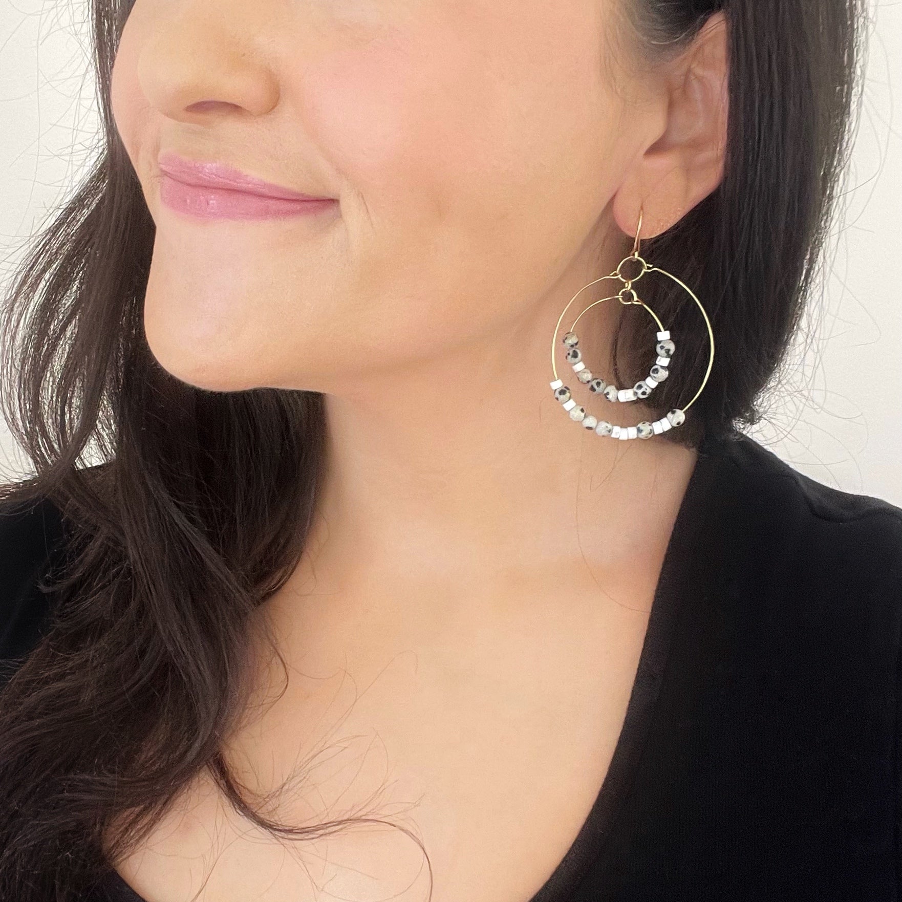 "Fuck Trump" Dangle Hoop Earrings