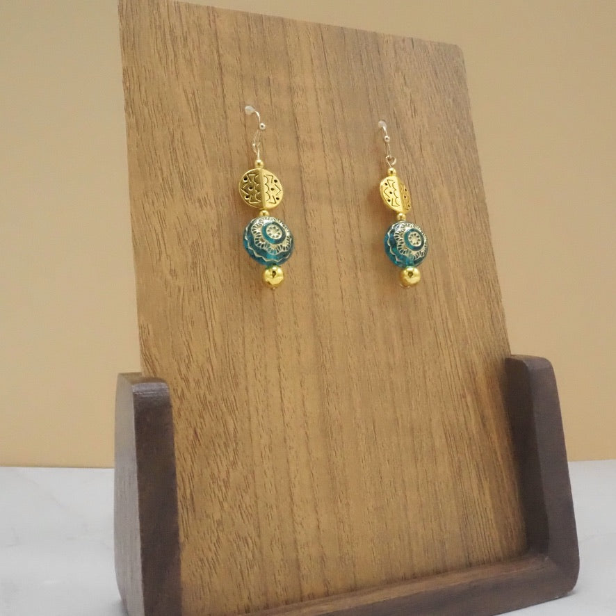 Turquoise Boho Dangle Earrings