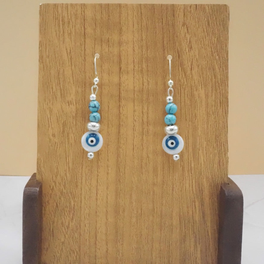 Evil Eye Dangle Earrings