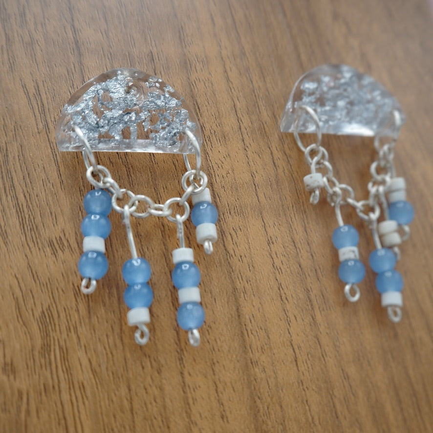 "Fuck Trump" Morse Code Resin Dangle Earrings
