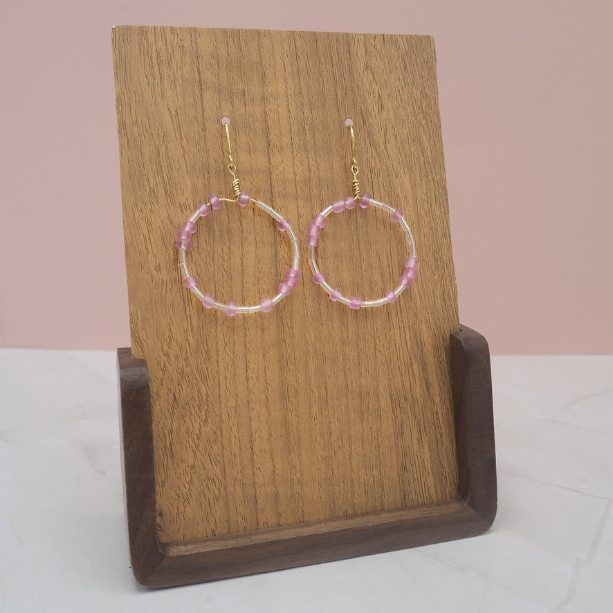 "Fuck Trump" Morse Code Dangle Hoops