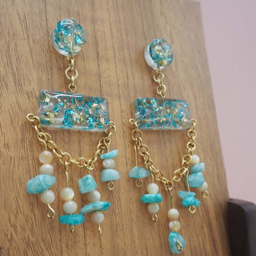 "Fuck Trump" Resin Dangle Earrings