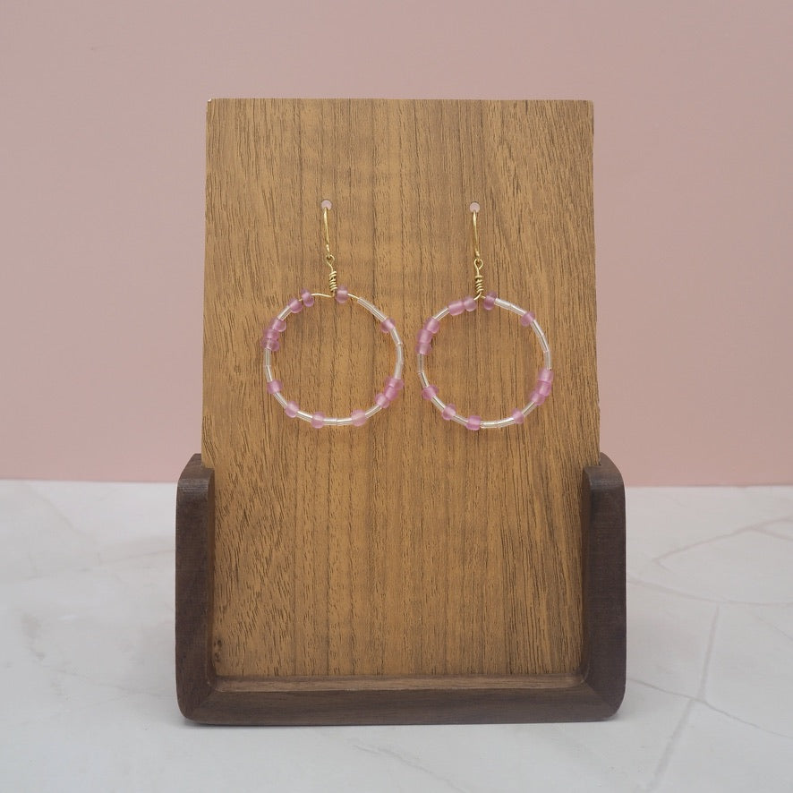 "Fuck Trump" Morse Code Dangle Hoops
