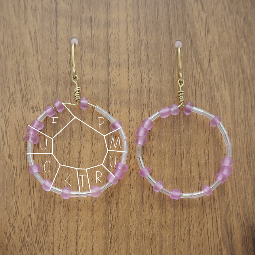 "Fuck Trump" Morse Code Dangle Hoops