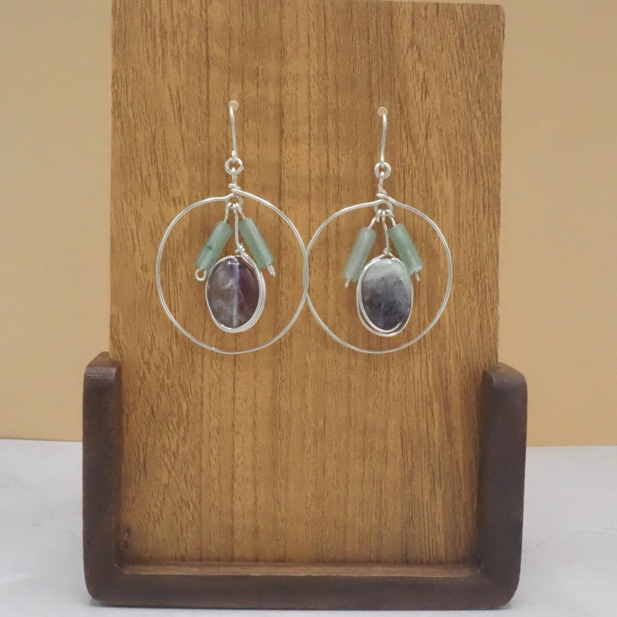 Geometric Dangle Hoops