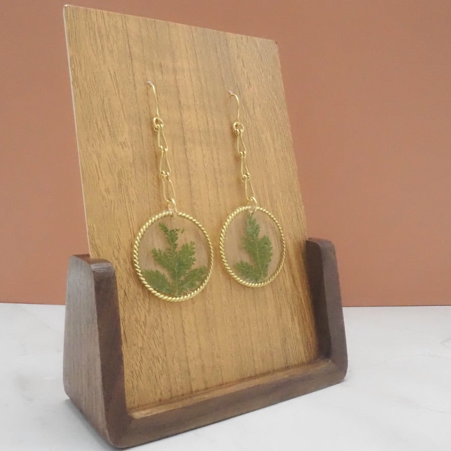 Resin Plant Earrings