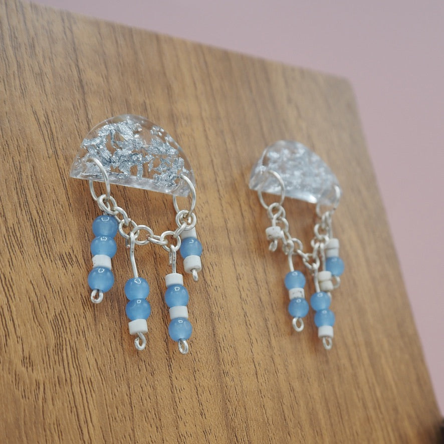 "Fuck Trump" Morse Code Resin Dangle Earrings