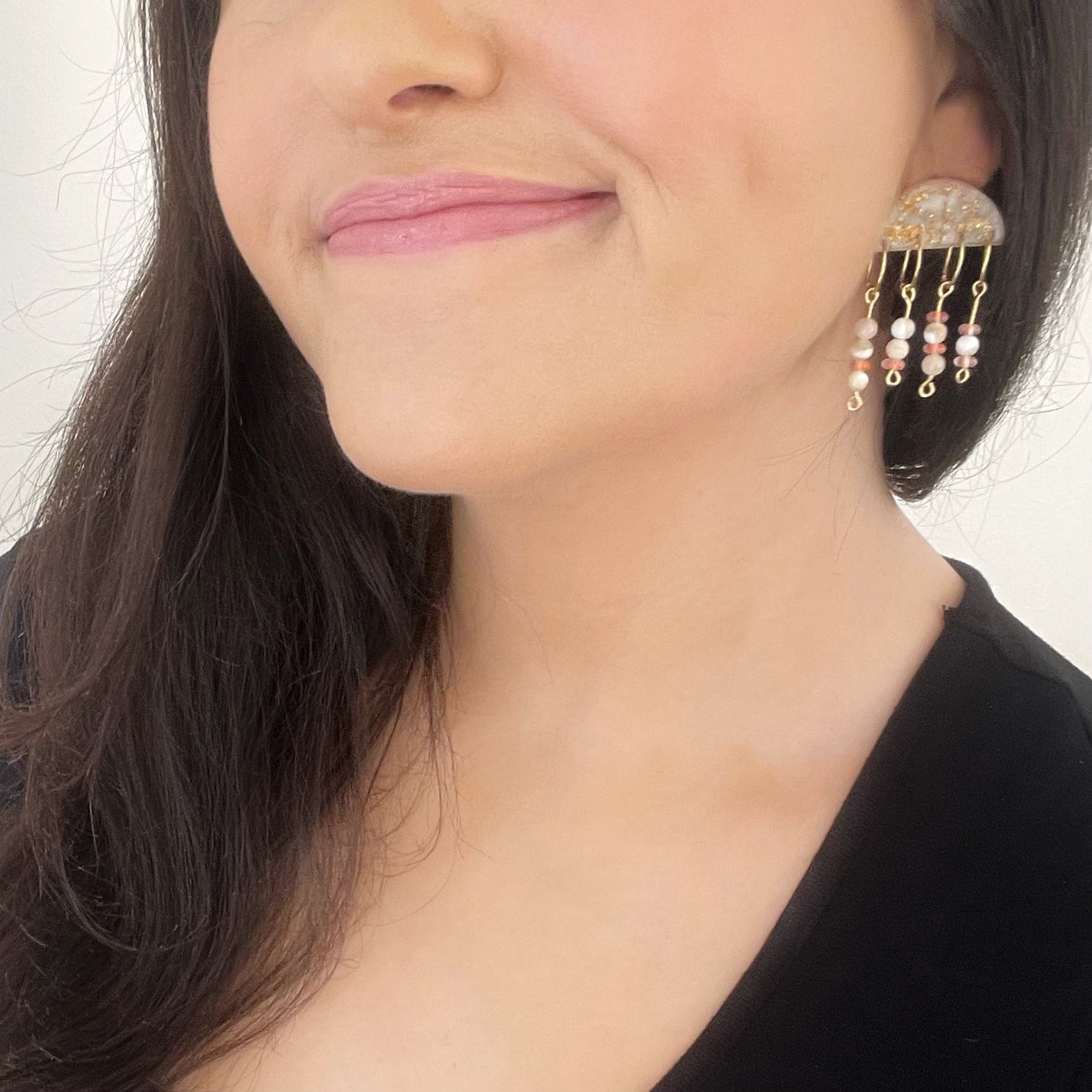 "Fuck Trump" Morse Code Resin Earrings
