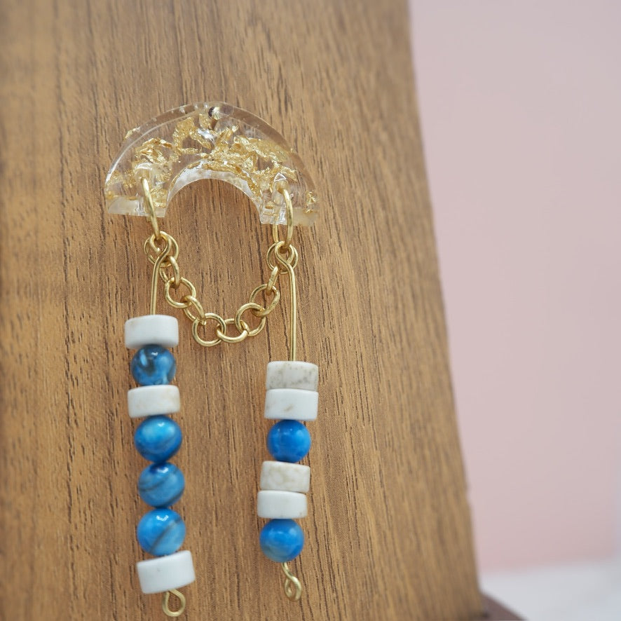 "Fuck Trump" Resin Stud Dangle Earrings