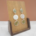 Plant & Shell Resin Earrings