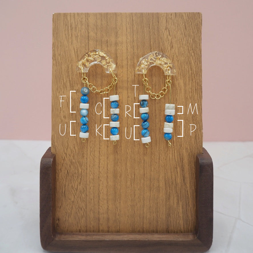 "Fuck Trump" Resin Stud Dangle Earrings
