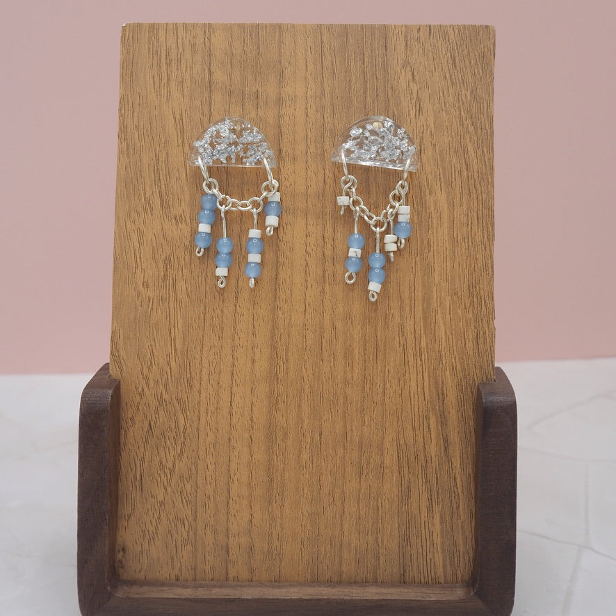 "Fuck Trump" Morse Code Resin Dangle Earrings
