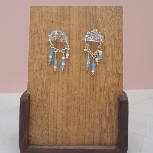 "Fuck Trump" Morse Code Resin Dangle Earrings